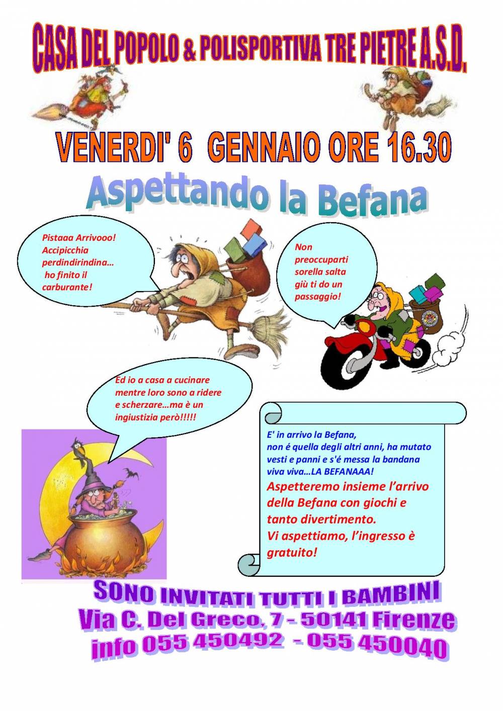 6 gennaio 2017 ore 16.30